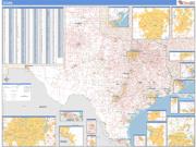 Texas <br /> Wall Map <br /> Zip Code <br /> Basic Style 2025 Map