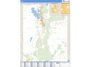 Utah <br /> Wall Map <br /> Zip Code <br /> Basic Style 2025 Map
