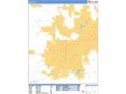 Auburn <br /> Wall Map <br /> Basic Style 2025 Map