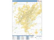 Birmingham <br /> Wall Map <br /> Basic Style 2025 Map