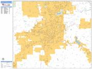 Fayetteville <br /> Wall Map <br /> Basic Style 2025 Map