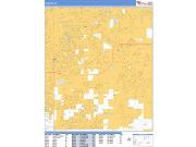 Gilbert <br /> Wall Map <br /> Basic Style 2025 Map