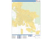 Tucson <br /> Wall Map <br /> Basic Style 2025 Map