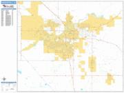 Bakersfield <br /> Wall Map <br /> Basic Style 2025 Map