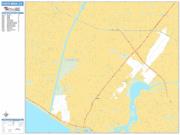 Costa Mesa <br /> Wall Map <br /> Basic Style 2025 Map