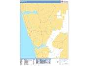 Encinitas <br /> Wall Map <br /> Basic Style 2025 Map