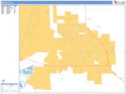 Manteca <br /> Wall Map <br /> Basic Style 2025 Map