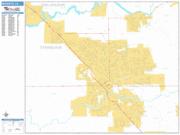 Modesto <br /> Wall Map <br /> Basic Style 2025 Map
