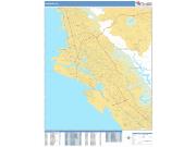 Oakland <br /> Wall Map <br /> Basic Style 2025 Map