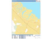 Redwood City <br /> Wall Map <br /> Basic Style 2025 Map