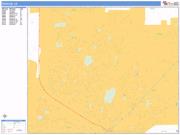 Rocklin <br /> Wall Map <br /> Basic Style 2025 Map