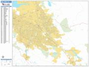 San Jose <br /> Wall Map <br /> Basic Style 2025 Map