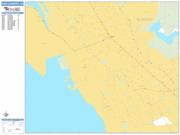 San Leandro <br /> Wall Map <br /> Basic Style 2025 Map