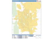 Colorado Springs <br /> Wall Map <br /> Basic Style 2025 Map