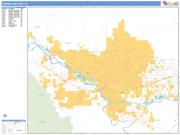 Grand Junction <br /> Wall Map <br /> Basic Style 2025 Map
