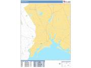 Bridgeport <br /> Wall Map <br /> Basic Style 2025 Map