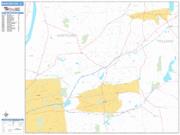 Manchester <br /> Wall Map <br /> Basic Style 2025 Map