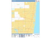 Boca Raton <br /> Wall Map <br /> Basic Style 2025 Map