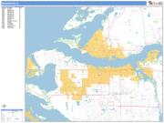 Bradenton <br /> Wall Map <br /> Basic Style 2025 Map