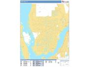 Cape Coral <br /> Wall Map <br /> Basic Style 2025 Map