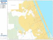Daytona Beach <br /> Wall Map <br /> Basic Style 2025 Map