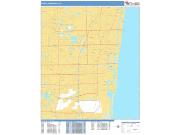 Fort Lauderdale <br /> Wall Map <br /> Basic Style 2025 Map