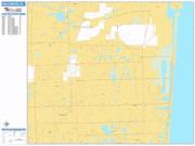 Hollywood <br /> Wall Map <br /> Basic Style 2025 Map