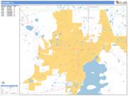 Kissimmee <br /> Wall Map <br /> Basic Style 2025 Map