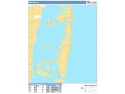 Miami Beach <br /> Wall Map <br /> Basic Style 2025 Map