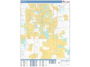 Orlando <br /> Wall Map <br /> Basic Style 2025 Map