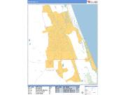 Palm Coast <br /> Wall Map <br /> Basic Style 2025 Map