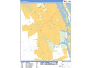 Port Orange <br /> Wall Map <br /> Basic Style 2025 Map