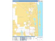 West Palm Beach <br /> Wall Map <br /> Basic Style 2025 Map