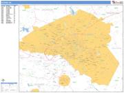 Athens <br /> Wall Map <br /> Basic Style 2025 Map