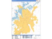 Gainesville <br /> Wall Map <br /> Basic Style 2025 Map