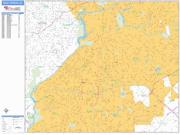 Sandy Springs <br /> Wall Map <br /> Basic Style 2025 Map