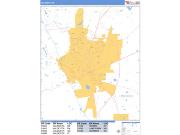 Valdosta <br /> Wall Map <br /> Basic Style 2025 Map