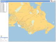 Honolulu <br /> Wall Map <br /> Basic Style 2025 Map