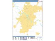 Cedar Rapids <br /> Wall Map <br /> Basic Style 2025 Map