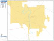 Iowa City <br /> Wall Map <br /> Basic Style 2025 Map