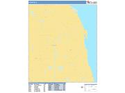 Evanston <br /> Wall Map <br /> Basic Style 2025 Map