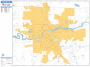 Elkhart <br /> Wall Map <br /> Basic Style 2025 Map