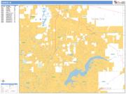 Fishers <br /> Wall Map <br /> Basic Style 2025 Map