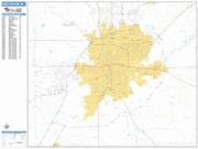 Fort Wayne <br /> Wall Map <br /> Basic Style 2025 Map