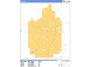 Kokomo <br /> Wall Map <br /> Basic Style 2025 Map