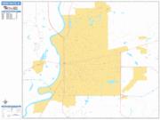 Terre Haute <br /> Wall Map <br /> Basic Style 2025 Map