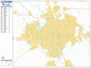 Wichita <br /> Wall Map <br /> Basic Style 2025 Map
