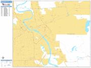 Bossier City <br /> Wall Map <br /> Basic Style 2025 Map