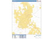 Lafayette <br /> Wall Map <br /> Basic Style 2025 Map