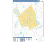 Worcester <br /> Wall Map <br /> Basic Style 2025 Map